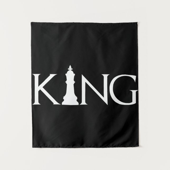 Tenture Jeu d'échecs King pièce Halloween Costume d'échecs (Devant)