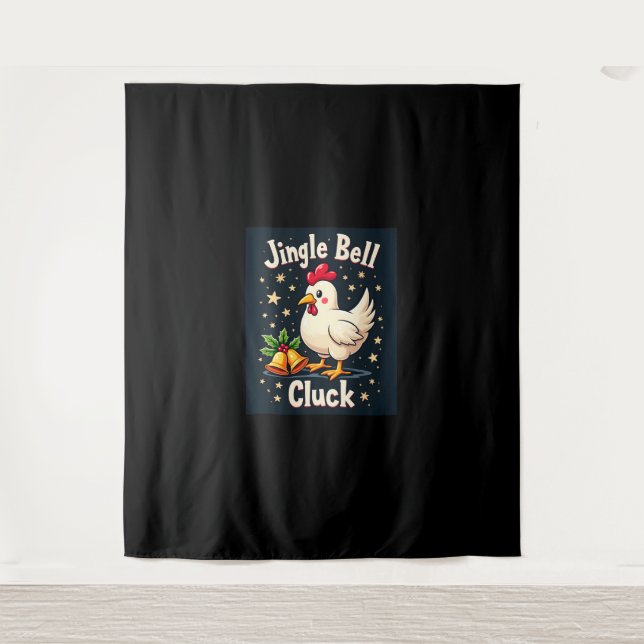 Tenture Jingle Bell Cluck Chicken (Devant)