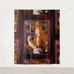 Tenture JOB d'Alphonse Mucha Art Nouveau Vintage