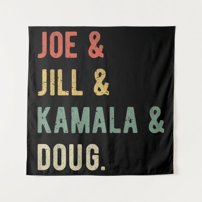 Tenture Joe & Jill & Kamala & Doug I (Devant)