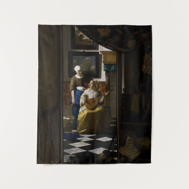 Tenture Johannes Vermeer - La lettre d'amour (Devant)
