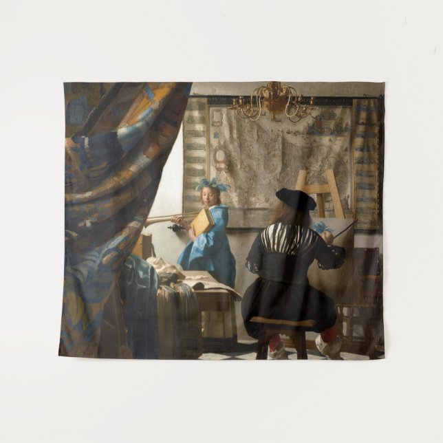 Tenture Johannes Vermeer - L'Allégorie de la Peinture (Devant (Horizontal))