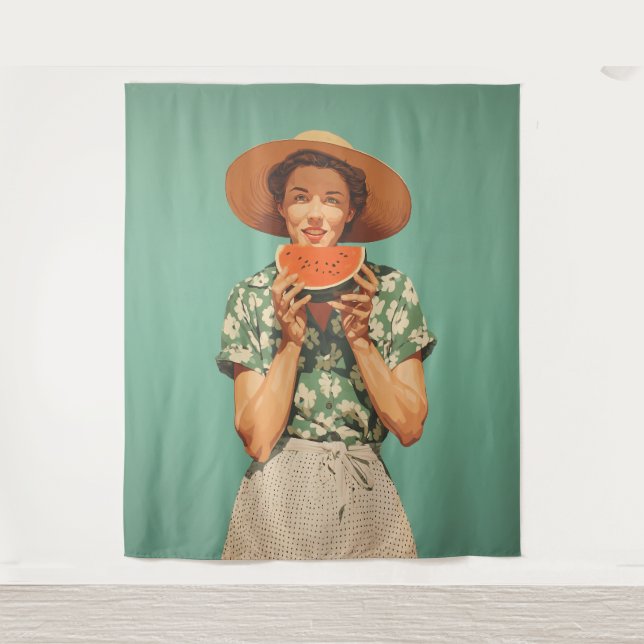 Tenture Joie d'été avec Watermelon (Devant)