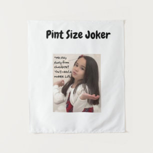 Tenture Joker de taille de pinte : Museau de chocolat