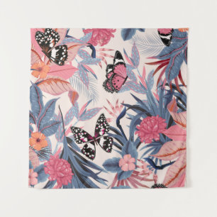 Tenture joli art brillant patte tropicale