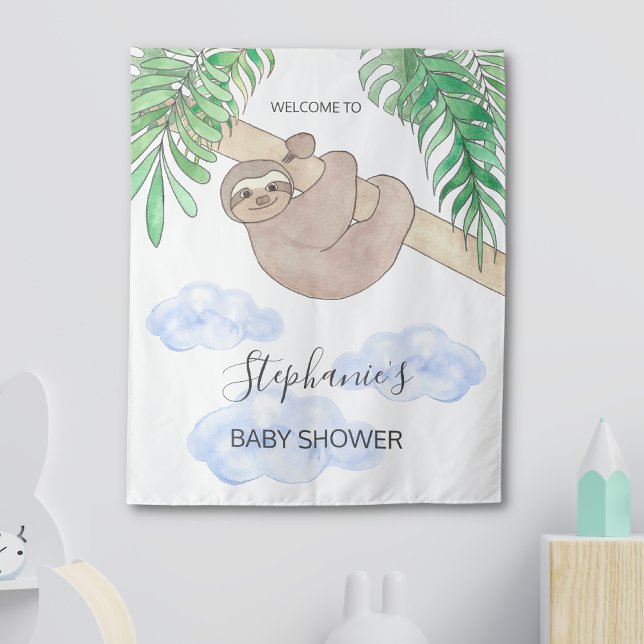 Tenture Joli bébé garçon Baby shower de fentes (Créateur téléchargé)