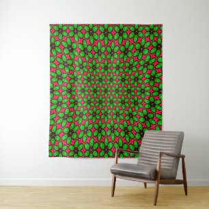 Tenture Joli Motif de fleurs Abstraites