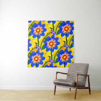 Tenture Joli Motif de fleurs Abstraites