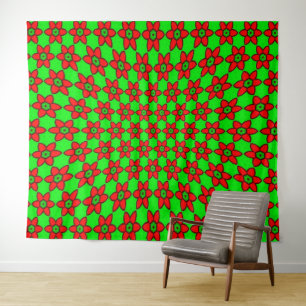 Tenture Joli Motif de fleurs Abstraites