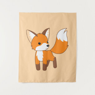 Tenture Joli Petit Fox Pêche Beige