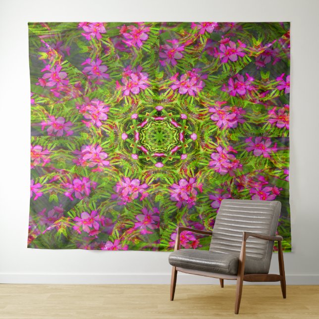 Tenture Joli rose Phlox tourbillon.... (En situation (horizontale))