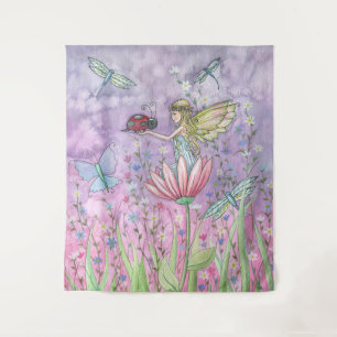 Tenture Jolie Fée avec Art Aquarelle de Coccinelle