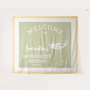 Tenture Jolie fête de bachelorette moderne cocktail pastel