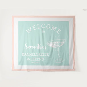 Tenture Jolie fête de bachelorette moderne cocktail pastel