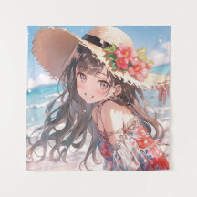 Jolie fille animée joueuse sur la plage