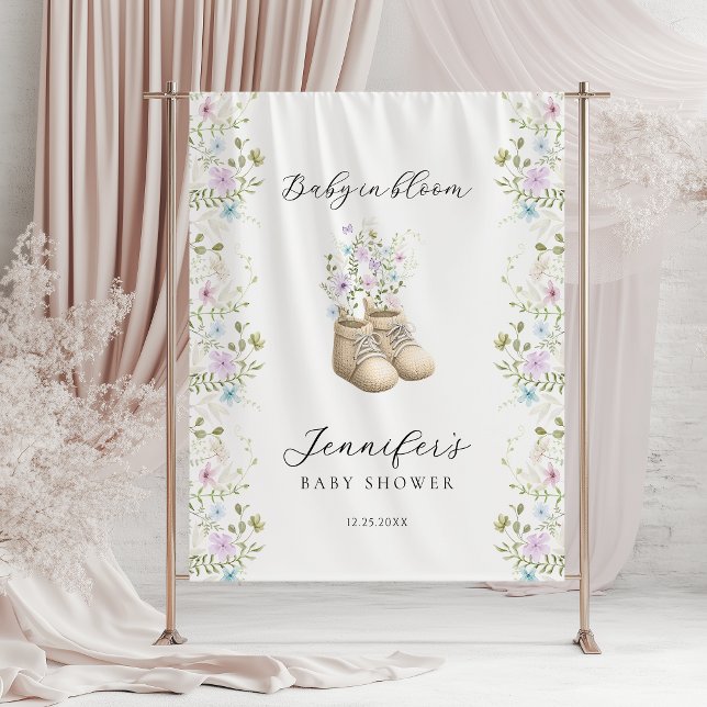Tenture Jolie Fleur de Bébé en Fleur Baignoire Bébé de Gen (Créateur téléchargé)