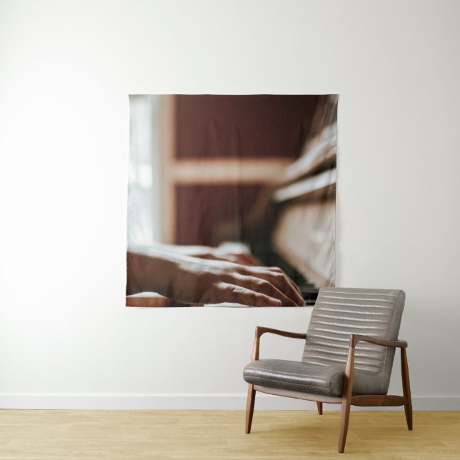Tenture Jolie œuvre d'art pour piano (En situation)