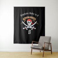 Jolly roger pirate noir Anniversaire de fête Conte