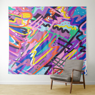 Tenture Jouer en couleur Art Abstrait