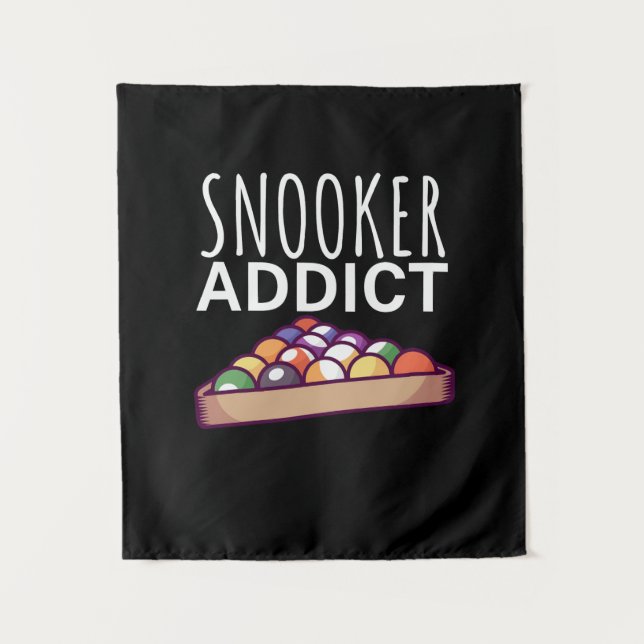 Tenture Joueur de billard | Addict de snooker (Devant)
