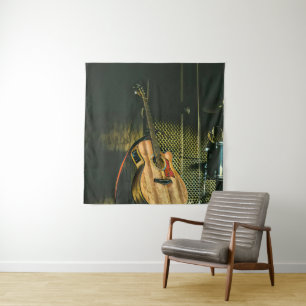 Tenture Joueur de guitare basse