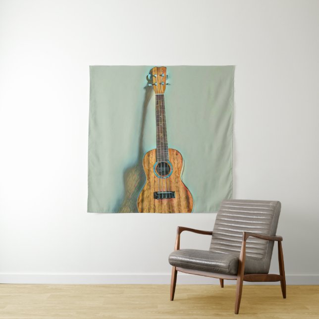 Tenture Joueur de guitare rock (En situation)