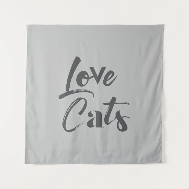 Tenture Joueuse, joyeuse, moderne, design mignon de Love C (Devant)