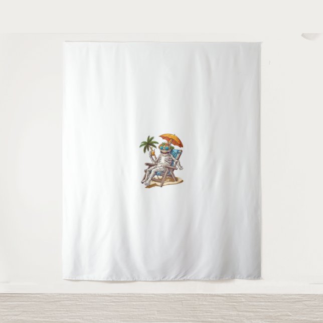 Tenture Jour de congé de la maman d'Halloween (Devant)