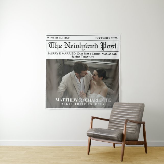 Tenture Journal Photo de mariage heureux (En situation)