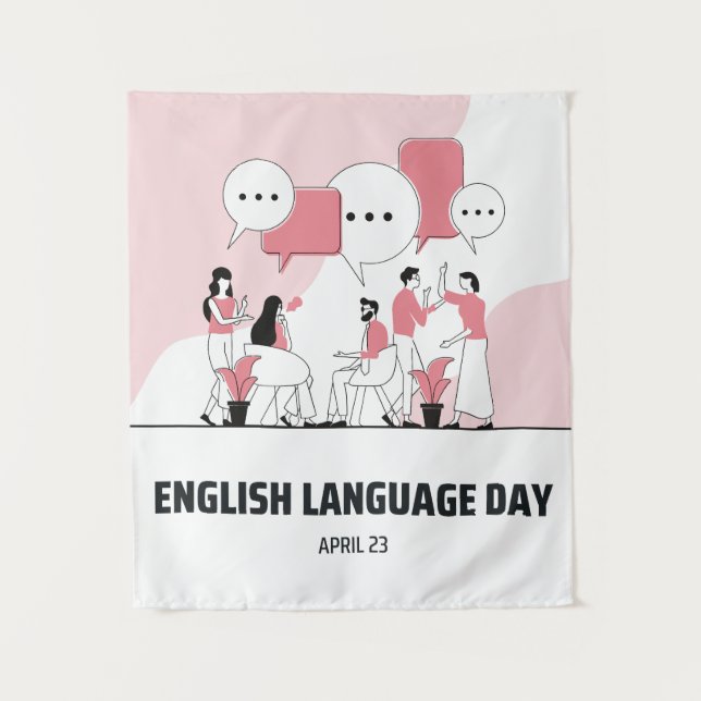 Tenture Journée de l'anglais (Devant)