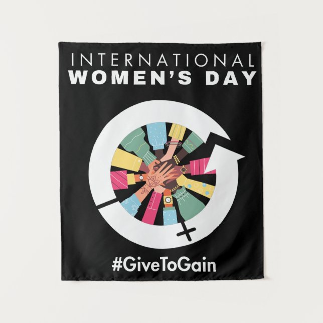 Tenture Journée internationale des femmes 2026 Donner pour (Devant)