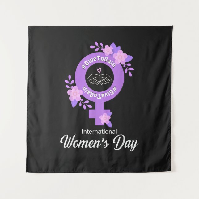 Tenture Journée internationale des femmes 8 mars (Devant)