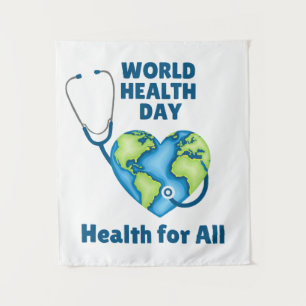 Tenture Journée mondiale de la santé Santé pour tous