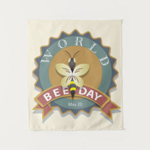 Tenture Journée mondiale de l'abeille 20 mai