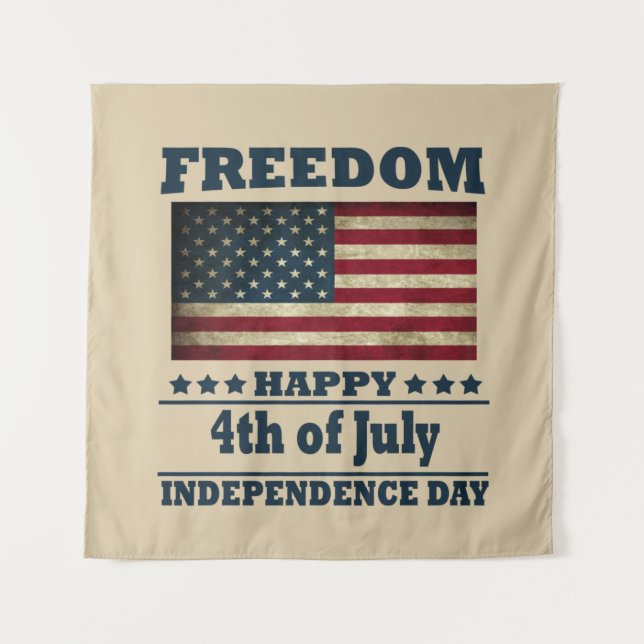 Tenture Joyeuse fête 4 juillet l'indépendance (Devant)