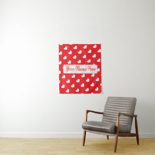 Tenture Joyeuse Saint-Valentin Moderne Motif d'Amour