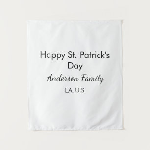 Tenture Joyeuse st. Fête de Patrick nom famille endroit si