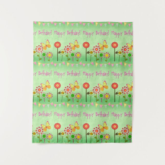 Tenture Joyeux Anniversaire (Devant)