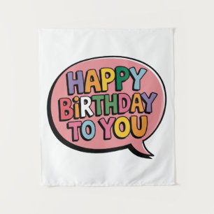 Tenture Joyeux Anniversaire Bulle