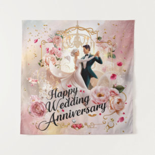 Tenture Joyeux Anniversaire de Mariage Murale #6