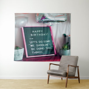 Tenture Joyeux Anniversaire ! Drôle de mauvais coup