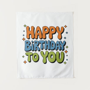Tenture Joyeux Anniversaire Groovy