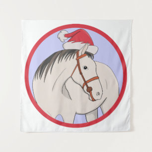 Tenture Joyeux Cheval de Noël