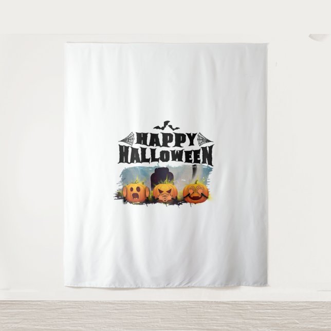 Tenture Joyeux Halloween (Devant)