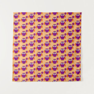 Tenture Joyeux Halloween Party Owl Tapestry