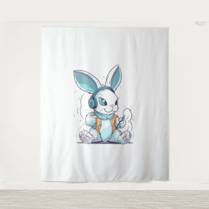 Tenture Joyeux Jour de Pâques Oeuf Bunny Funny Joueur Garç