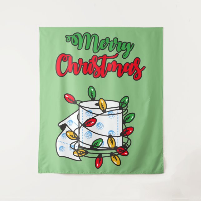 Tenture Joyeux Noël 2020 - Édition Papier Toilette (Devant)