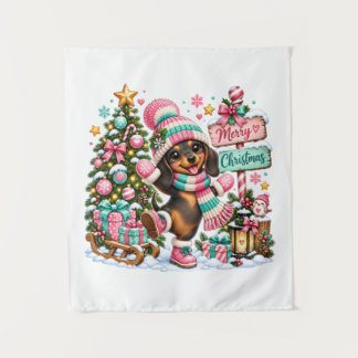 Tenture Joyeux Noël Teckel