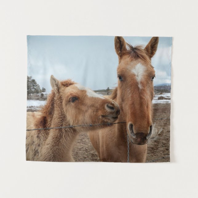 Tenture Jument et poulain (Devant (Horizontal))