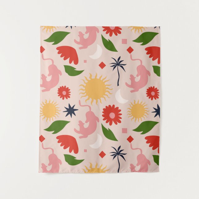 Tenture Jungle céleste (Devant)